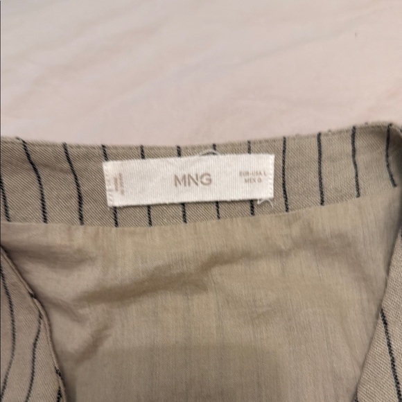 Mango Beige and Black Striped Vest - Picture 2 of 4